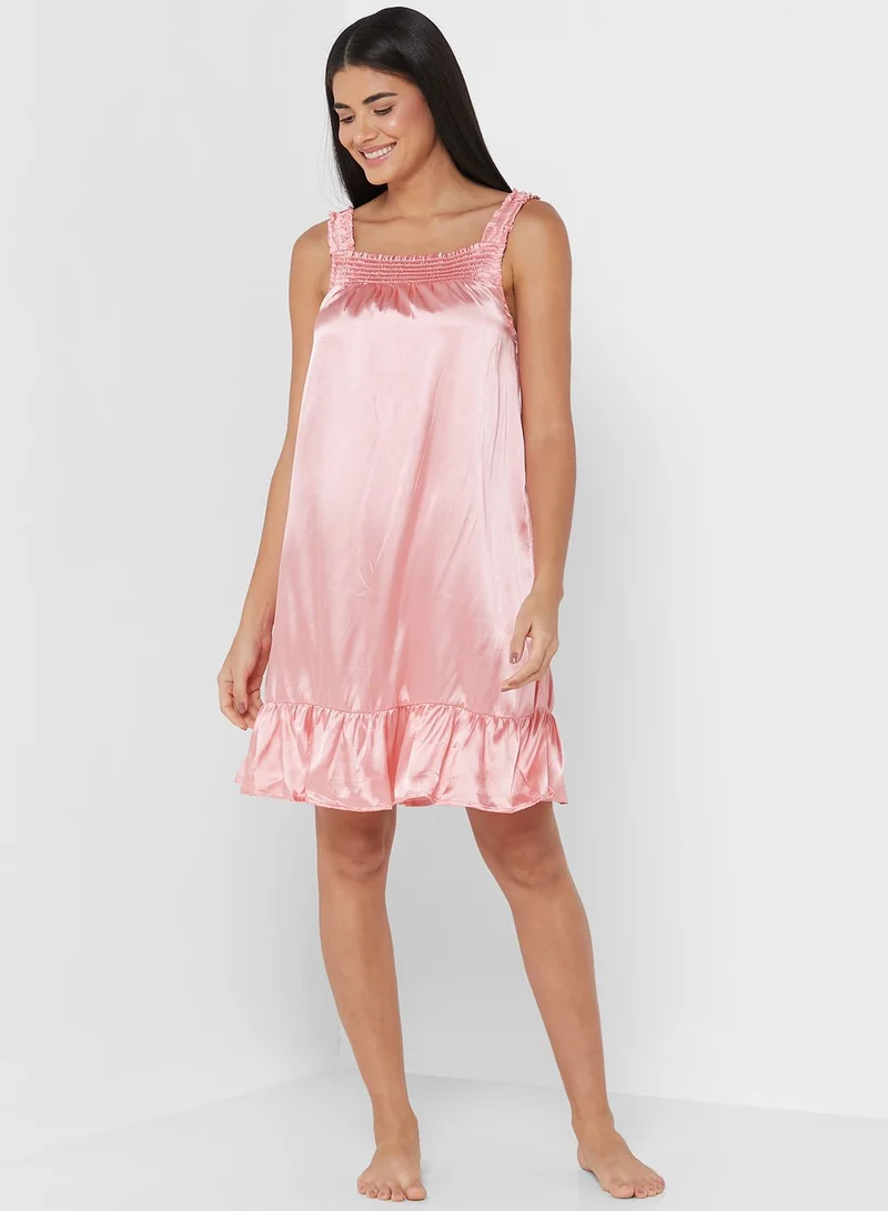 ELLA Ruffled Edge Night Dress