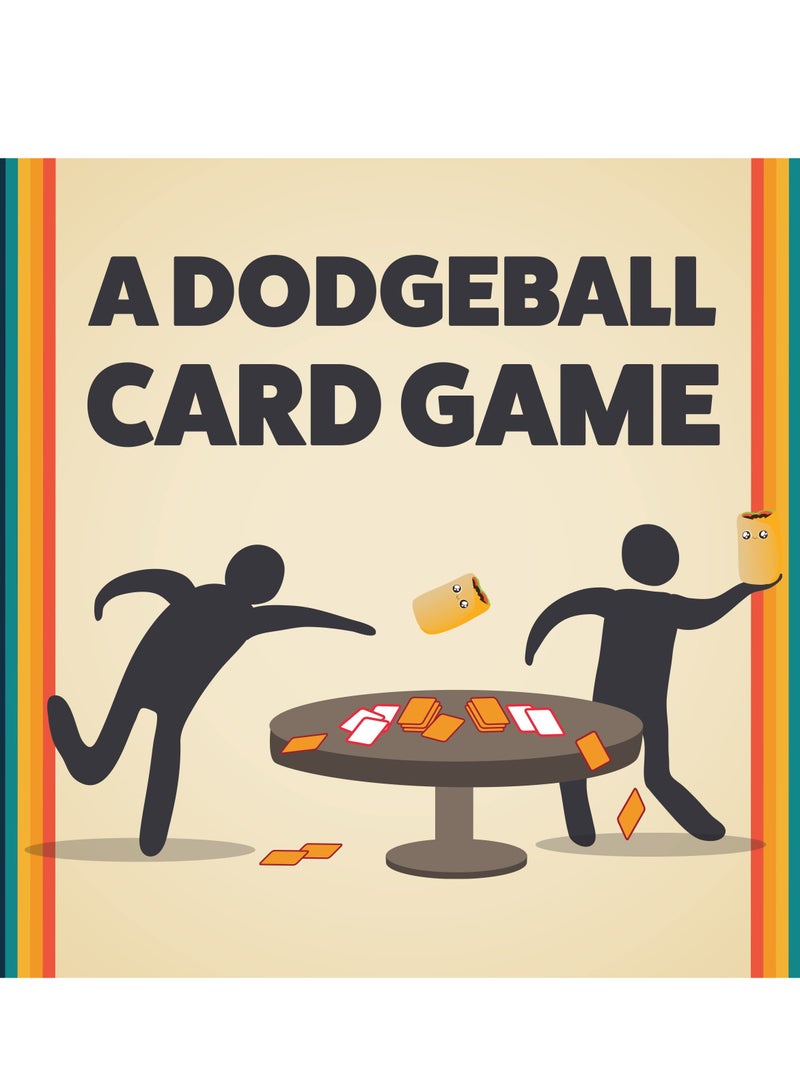 رمي رمي بوريتو - لعبة بطاقة دودج بول - ألعاب حفلة صديقة للعائلة - للبالغين والمراهقين والأطفال - 2-6 لاعبين - Image 4