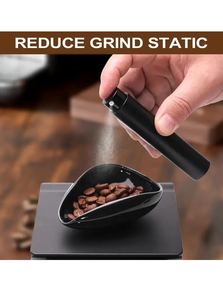 هومستر صينية حبوب القهوة وزجاجة رش وملعقة RDT طقم مكون من 3 قطع، ملحقات بار القهوة، وعاء جرعات السيراميك، قياس جرعة واحدة، هدية لمحبي - Image 2