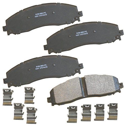 Bendix Premium SBM1691 Semi-Metallic Rear Brake Pads for Ford F-250 Super Duty 2022-2013, F-250 Super Duty 2024, F-350 2016-2013, F-350 Super Duty 2022-2013, F-450 Super Duty 2015-2013 - Image 1