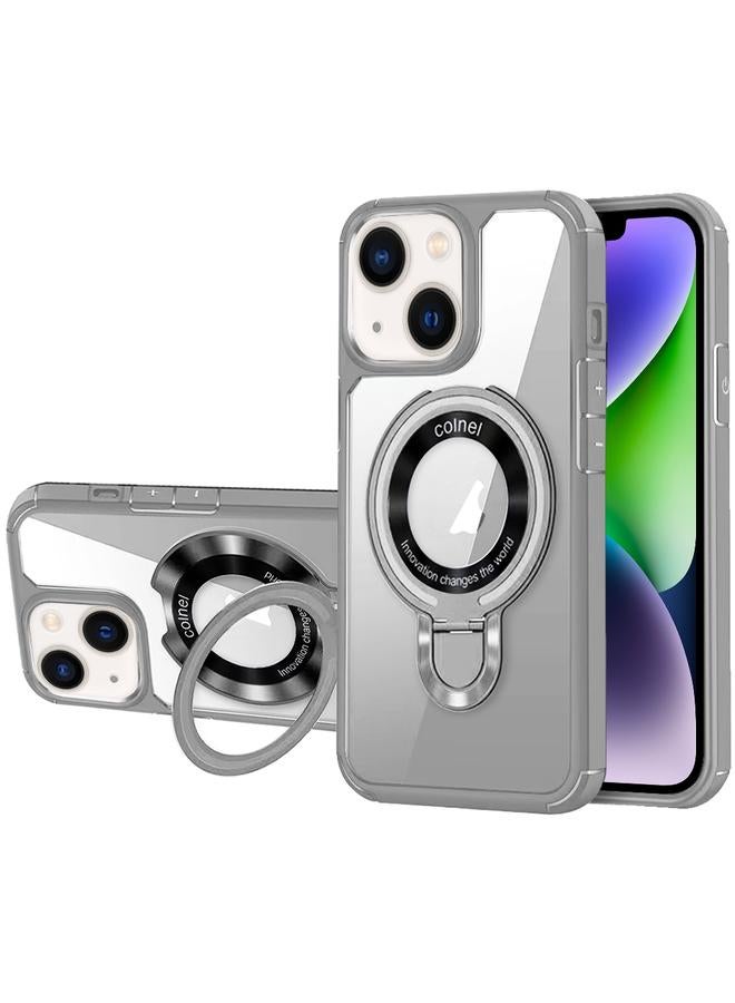 Case For iPhone 14 Plus MagSafe Acrylic Hybrid TPU Phone Case with Holder