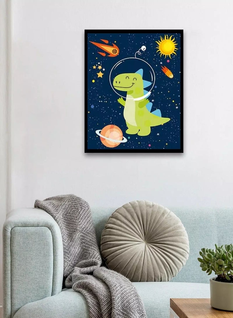 Cartoon Dinosaur Print Diamond Painting Without Frame