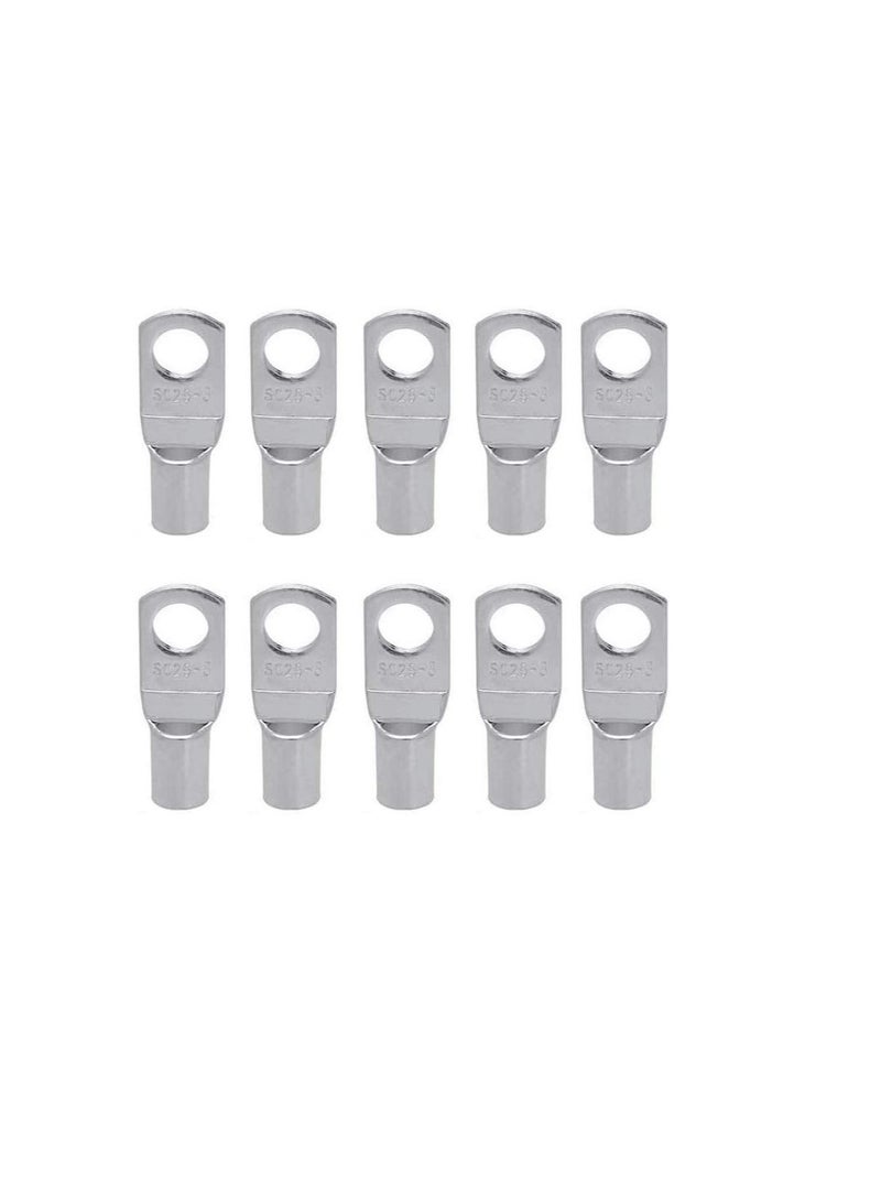 Copper Cable Lugs 10Pcs Set-Wire Terminals, Connector Cable lugs Ring Battery SC Terminals, for Marine, Solar, Automotive, Electric, Home Applications etc (Hole Size 12mm, Cable Size 95mm) - Image 1