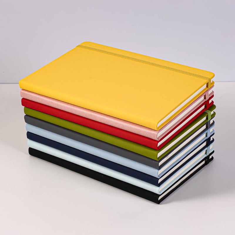Personal Organizer Notebook with Elastic Closure - Yellow - Image 2