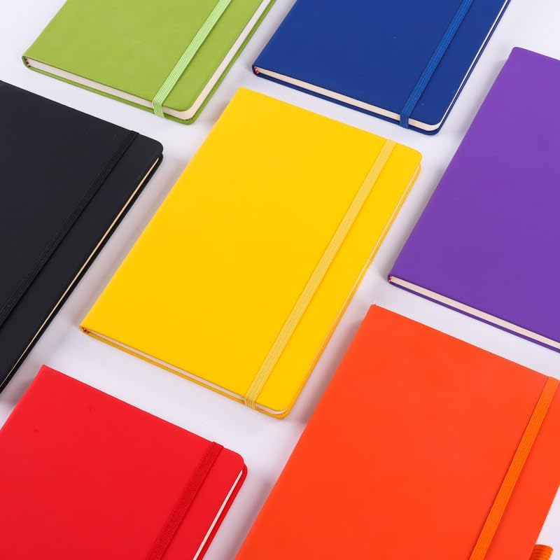 Personal Organizer Notebook with Elastic Closure - Yellow - Image 3