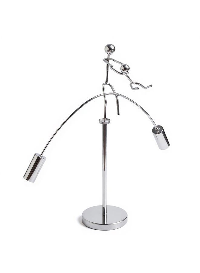 Sunnytech Weight Lifting Stainless Physics BalanceTumbler Kinetic Art Balancing Decompressive Science Psychology Home Offic Decor Desk Decor Toy WJ161 - Image 2