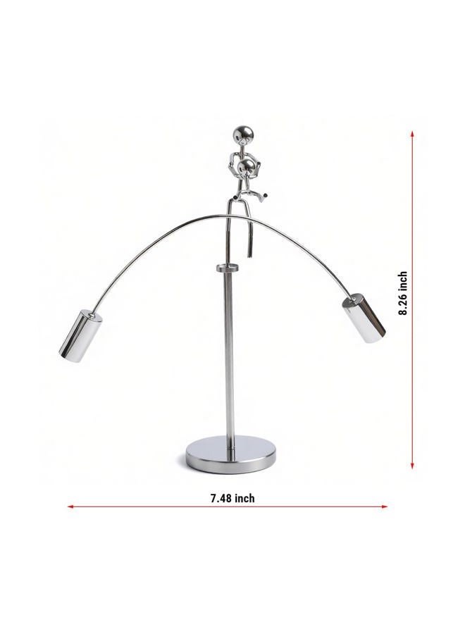 Sunnytech Weight Lifting Stainless Physics BalanceTumbler Kinetic Art Balancing Decompressive Science Psychology Home Offic Decor Desk Decor Toy WJ161 - Image 3