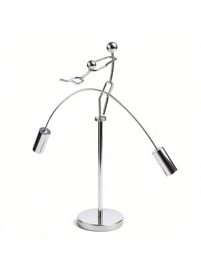 Sunnytech Weight Lifting Stainless Physics BalanceTumbler Kinetic Art Balancing Decompressive Science Psychology Home Offic Decor Desk Decor Toy WJ161 - Image 1