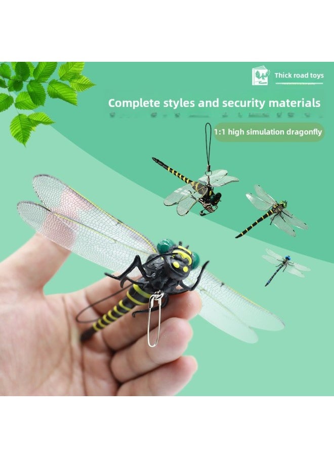 null - Simulation Dragonfly Exported To Japan Mosquito Repellent Artifact Plastic Model Toy Dragonfly Crafts-Color:K2 Cartoon Yellow 122*82mm - Image 1