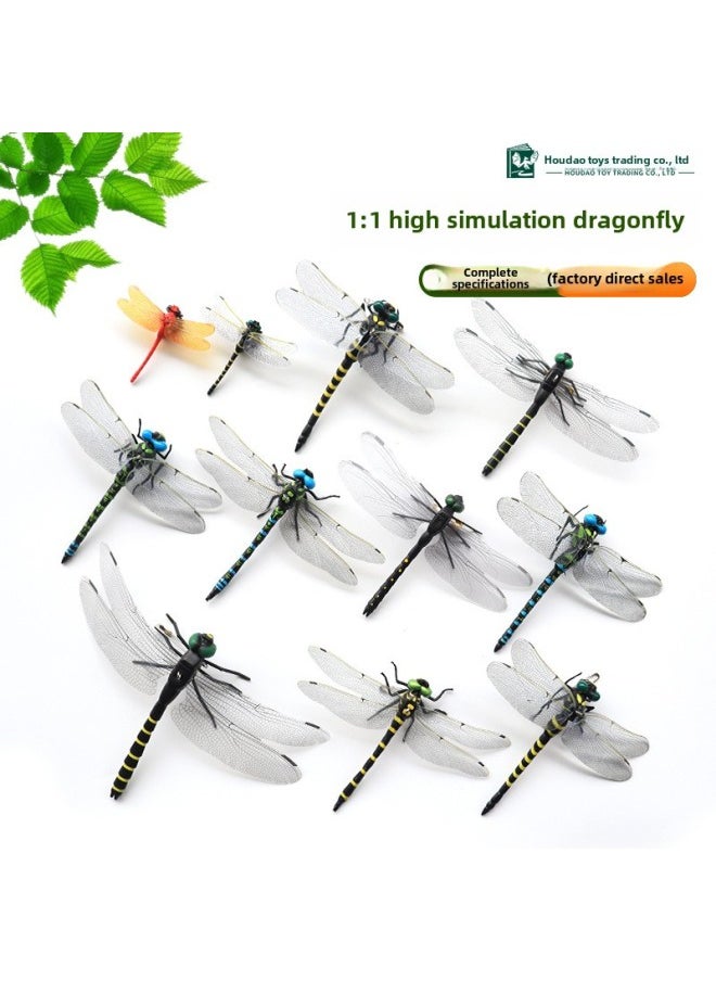 null - Simulation Dragonfly Exported To Japan Mosquito Repellent Artifact Plastic Model Toy Dragonfly Crafts-Color:K2 Cartoon Yellow 122*82mm - Image 1