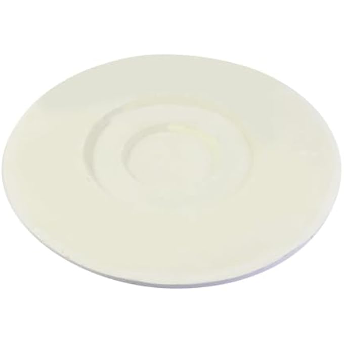 WHITE DECORATIVE CEILING MEDALLION ROUND CEILING LIGHT MEDALLION FOR LIGHT FIXTURES AND CEILING FANS 11.4" OD - Image 3