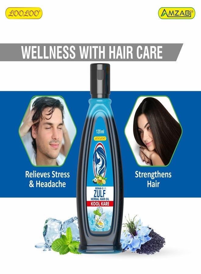 LooLoo Roshan-e-Zulf Hair Oil 120ml |Herbal Hair Oil |Mint, Brahmi & Henna - Pack of 3 (120ml each) - Image 5