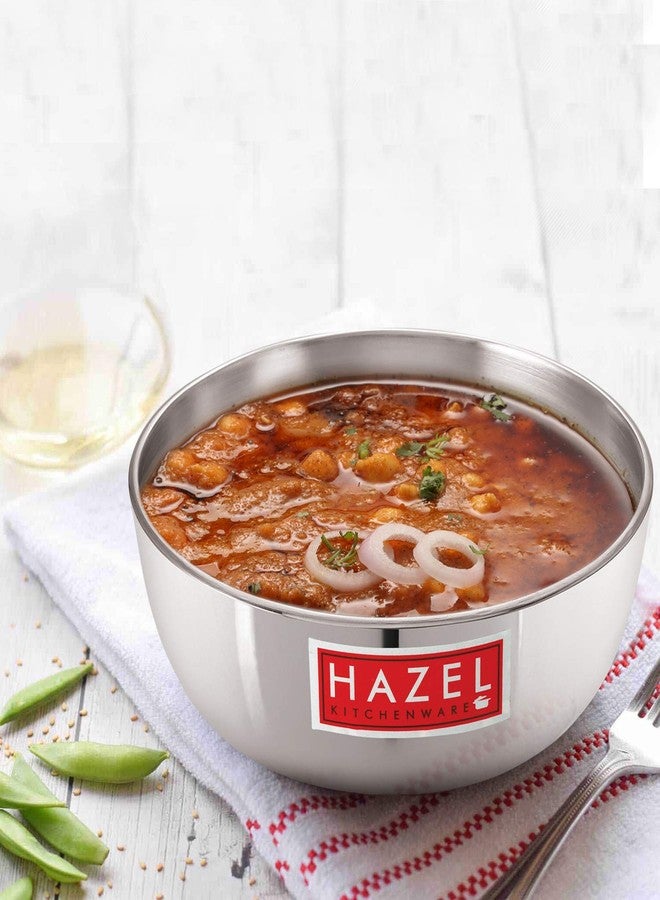 HAZEL Aluminium Kadai Without Handle | 3750 ml Induction Base Tasla Kadhai with 4 mm Thickness and Round Bottom | Multipurpose Food-Grade Aluminium Bottom Cookware - Image 5