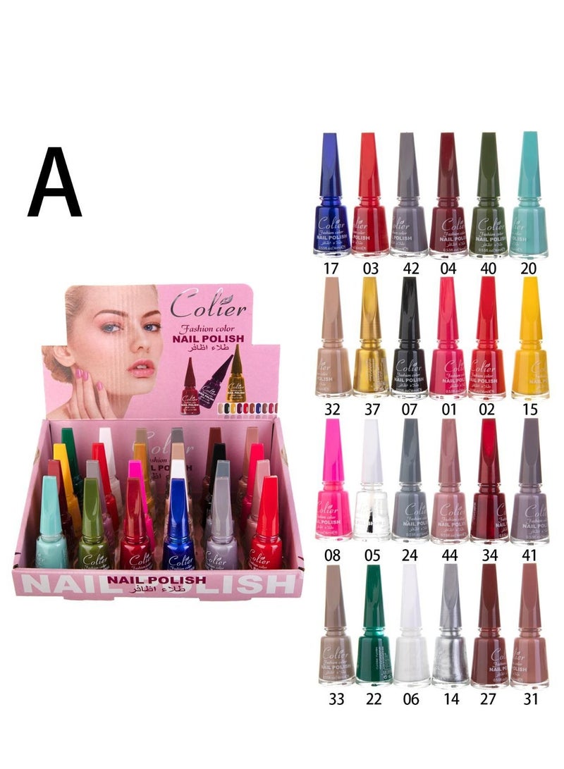 Generic 24pcs nail polish set multicolor  - Image 1