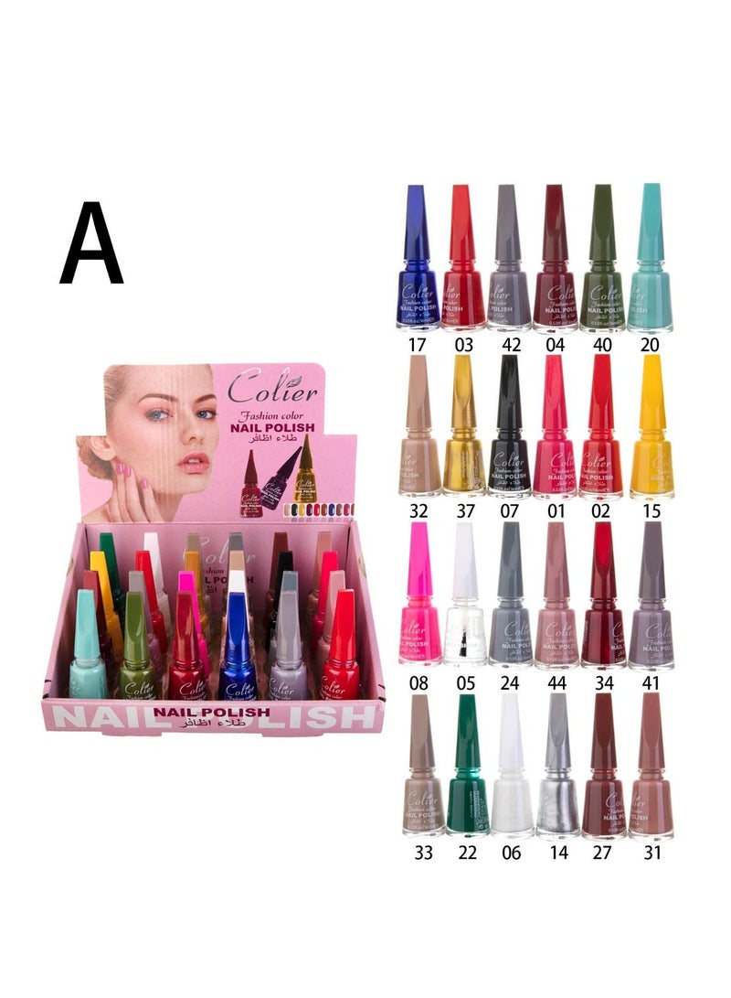 Generic 24pcs nail polish set multicolor  - Image 2