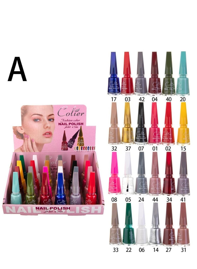 Generic 24pcs nail polish set multicolor  - Image 3