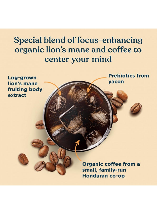 Four Sigmatic FOUR SIGMATIC Organic Cold Brew Coffee Grounds by Four Sigmatic | Dark Roast, Fair Trade Coarse Grounds with Lion's Mane and Chaga | Cold Brew Mushroom Coffee for Crash-Free Focus | 12 oz Bag  - Image 3