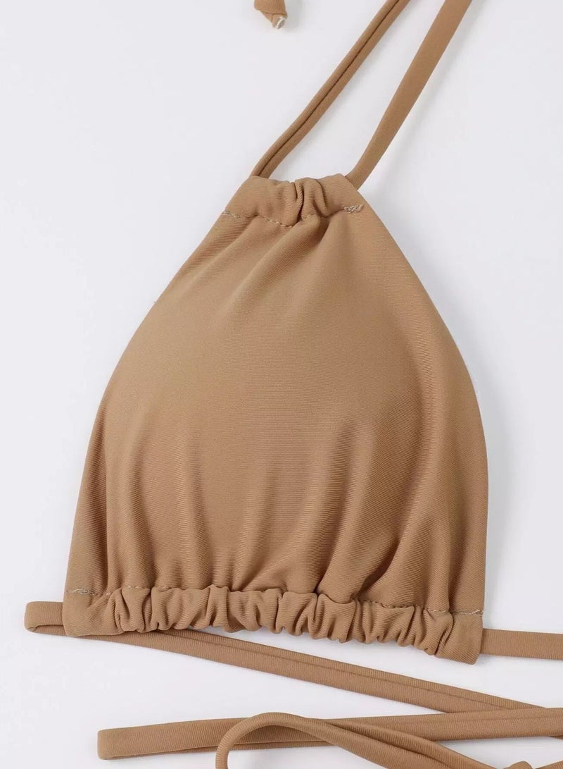 Generic 3pack Triangle Thong Bikini Swimsuit & Beach Skirt - Image 3