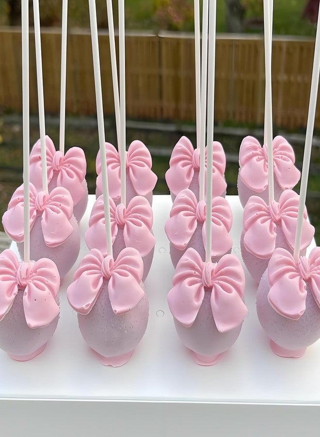 acvcatto Bowknot Fondant Mold Bow Tie Silicone Mold for Cake Decorating Cupcake Topper Chocolate Sugar Candy Cake Pop Craft Gum Paste Polymer Clay Set of 2 - Image 4