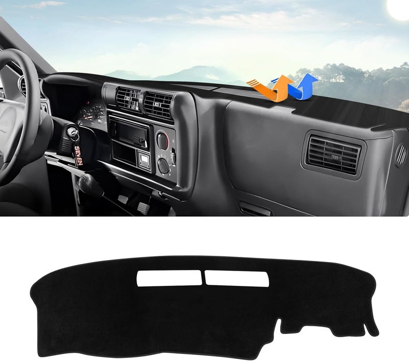 Autorder Dashboard Cover Mat for 1994-1997 Chevrolet Chevy S10 Blazer/GMC Jimmy Sonoma&1996 1997 Olds Oldsmobile Bravada Accessories Dash Cover Upgrade Velvet Dash Mat UV Rays Protector - Image 1