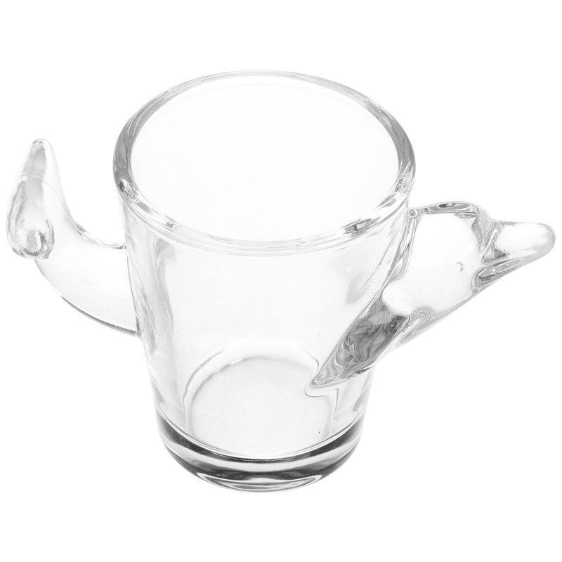 Dolphin Shaped 50ml Heavy Base Shot Glass For Whiskey Vodka Espresso Bar Home - Image 2