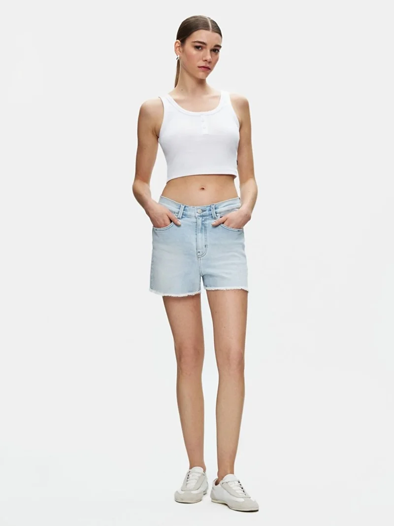 Women's Carola High Waist Jean Shorts