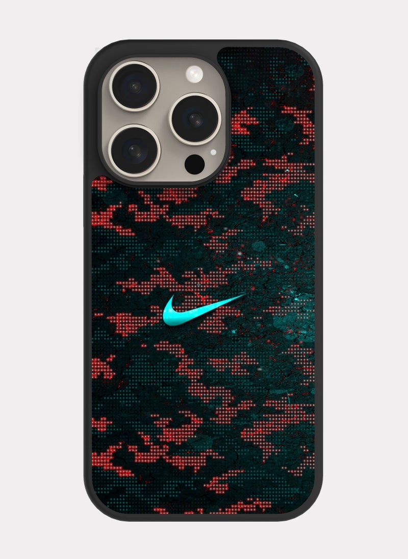 بكسلات كفر ايفون 15 برو نايك نيلي - Image 1