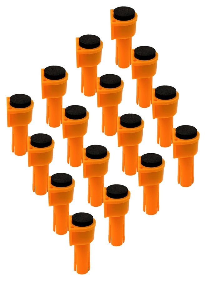 dcvbny 16Pcs Woodworking Bench Dogs Hole Clamps, Nonslip Eva Workbench Peg Brake Stops,Plastic Table T-Track Planing Stop Positioning Plug Bench Brake Inserts Woodworking Accessories (20mm) - Image 1