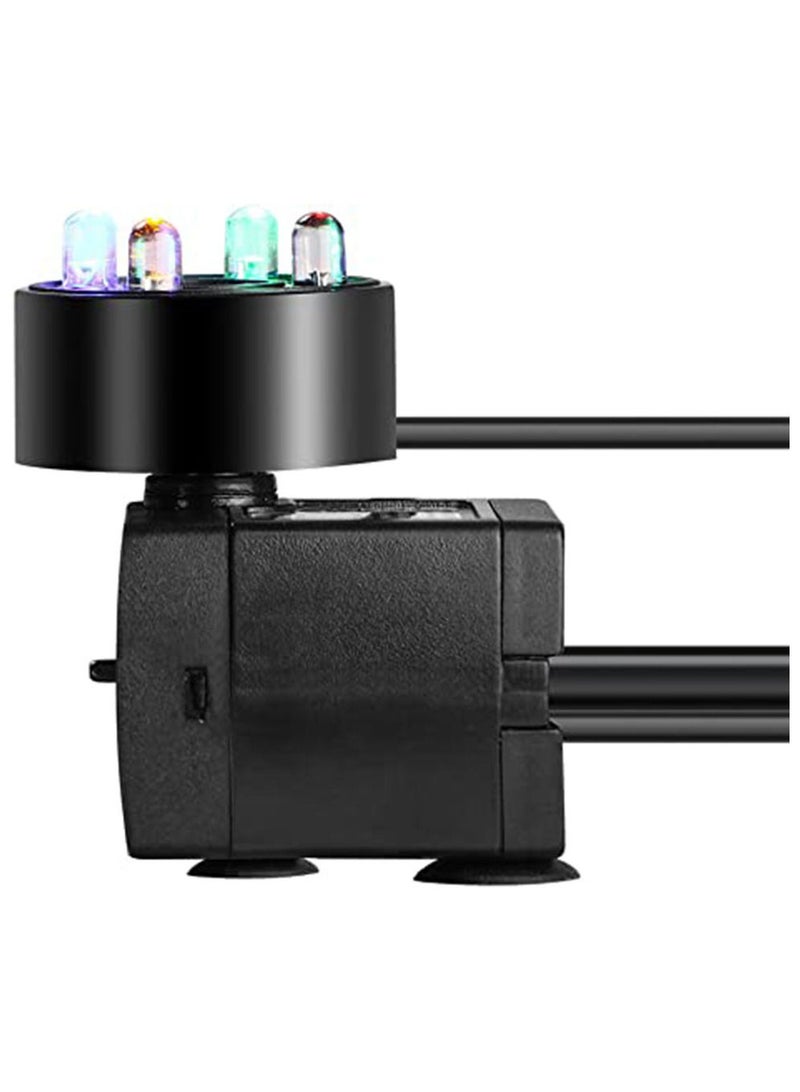 Generic Submersible Water Pump Fish Tank Submersible Water Pump with 4 LED Light for Fountain Pool Garden Pond Fish Tank Aquarium  - Image 3