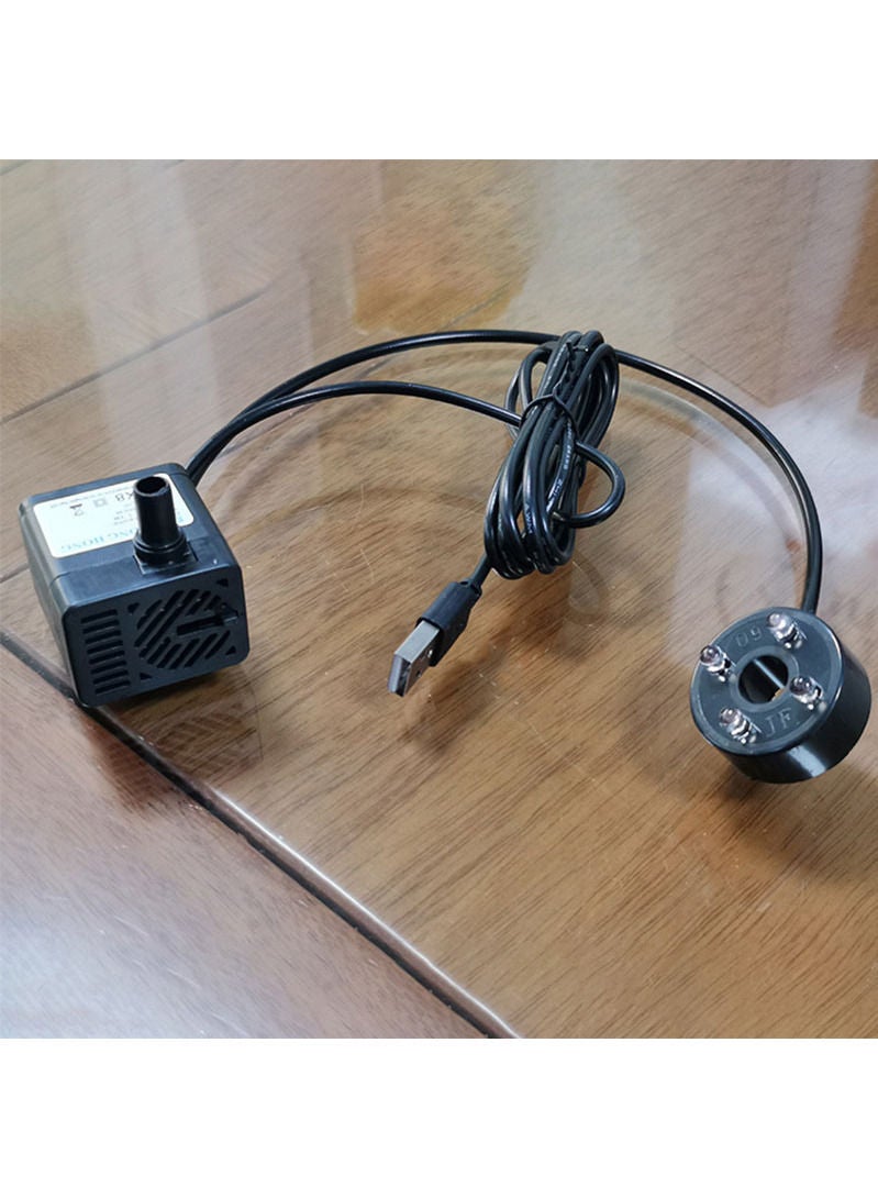 Generic Submersible Water Pump Fish Tank Submersible Water Pump with 4 LED Light for Fountain Pool Garden Pond Fish Tank Aquarium  - Image 5