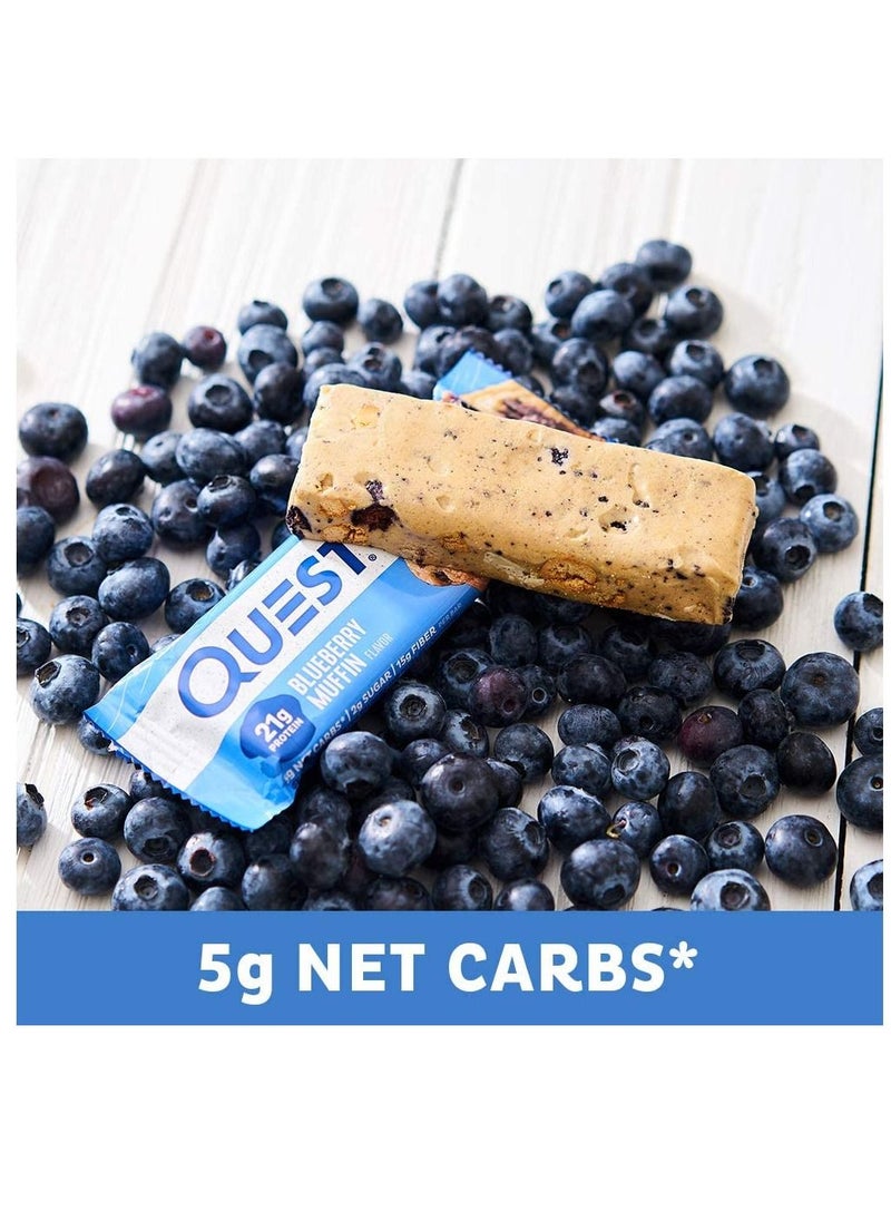 QUEST NUTRITION - 12 Piece Protein Bars Blueberry Muffin 720g - Image 1