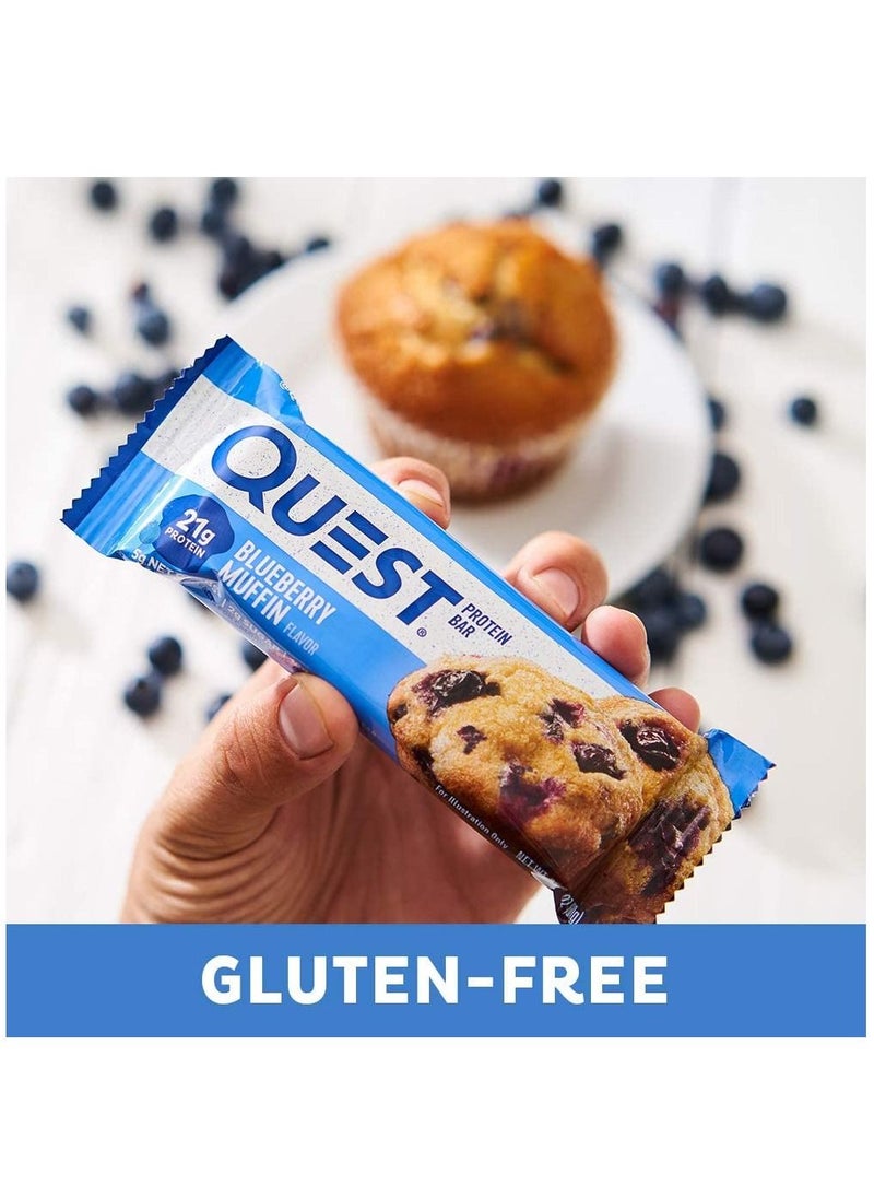 QUEST NUTRITION - 12 Piece Protein Bars Blueberry Muffin 720g - Image 1