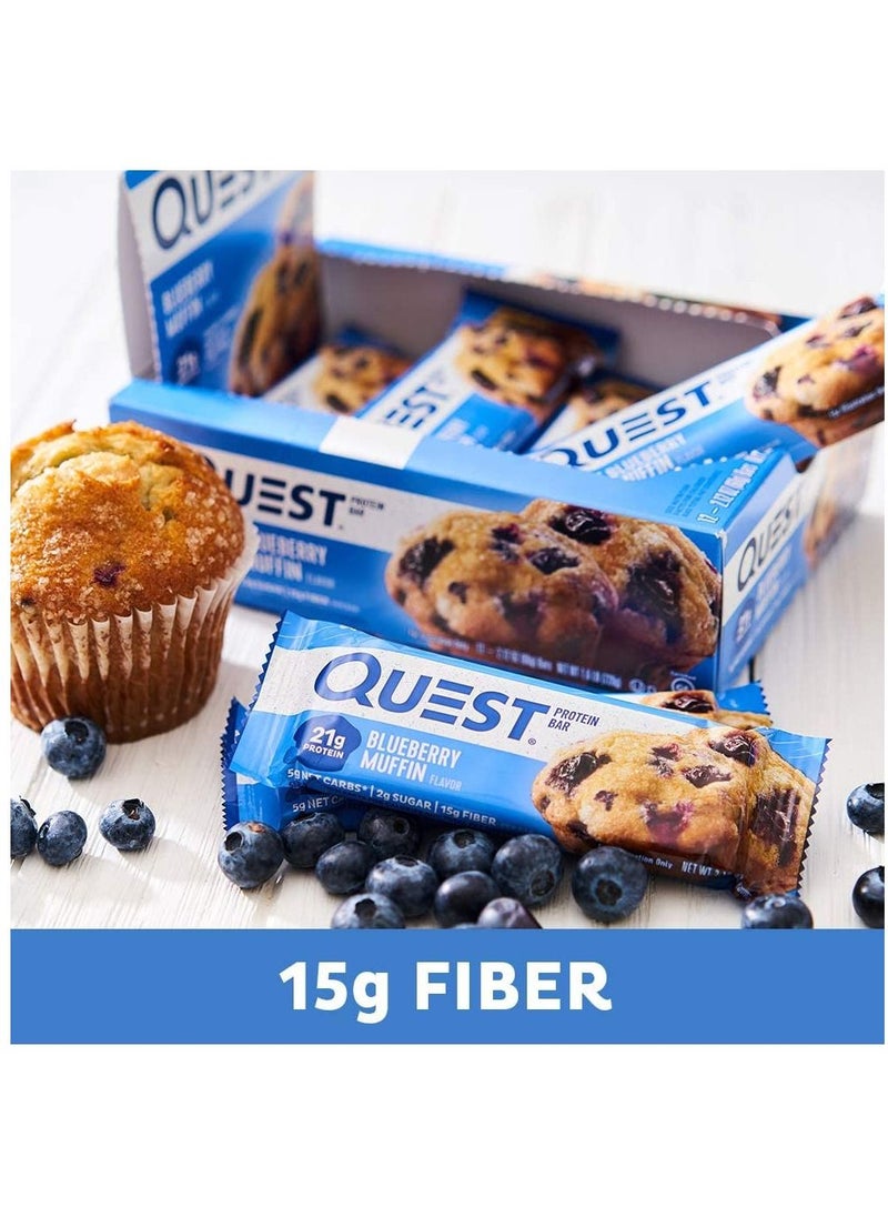 QUEST NUTRITION - 12 Piece Protein Bars Blueberry Muffin 720g - Image 1