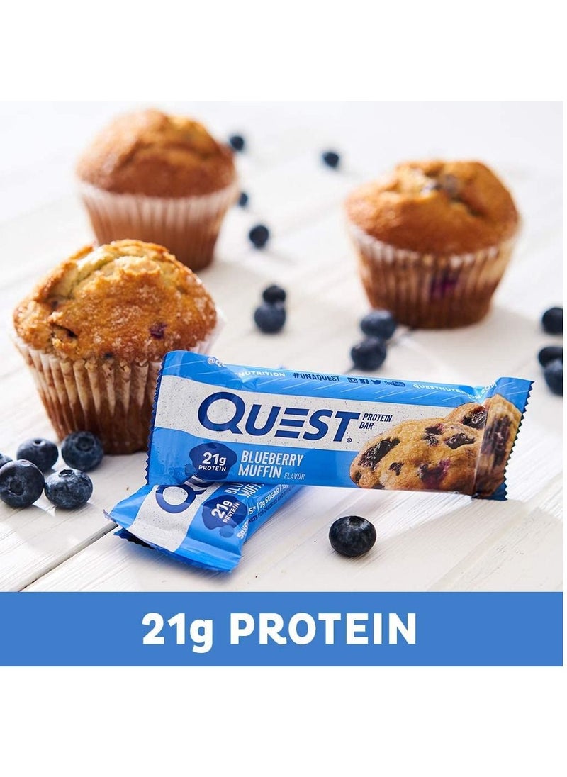 QUEST NUTRITION - 12 Piece Protein Bars Blueberry Muffin 720g - Image 1