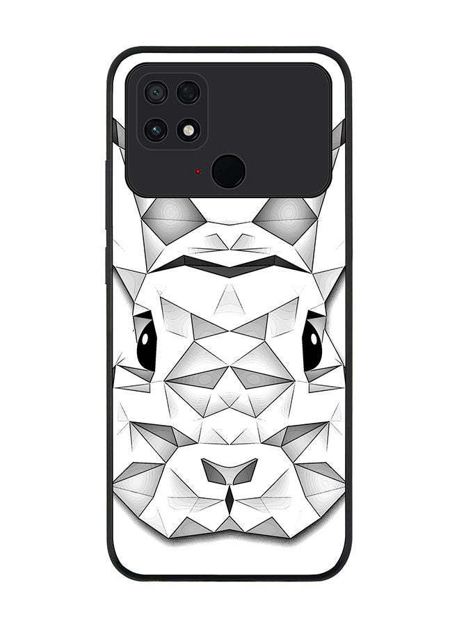 Stylizedd Rugged Black edge case for Xiaomi Poco C40 Slim fit Soft Case Flexible Rubber Edges Anti Drop TPU Gel Thin Cover - Poly Bunny - Image 1