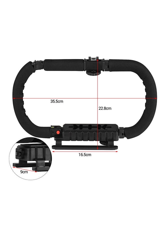 NIBEMINENT Foldable C Shaped Handheld Action Stabilizer Black  - Image 4