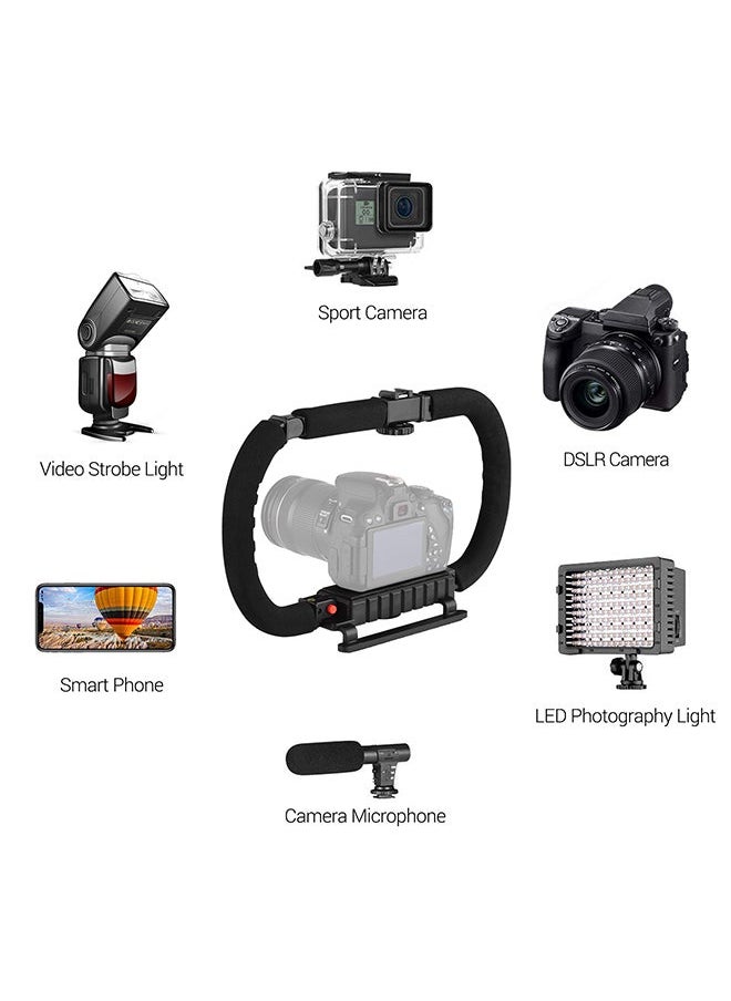 NIBEMINENT Foldable C Shaped Handheld Action Stabilizer Black  - Image 5