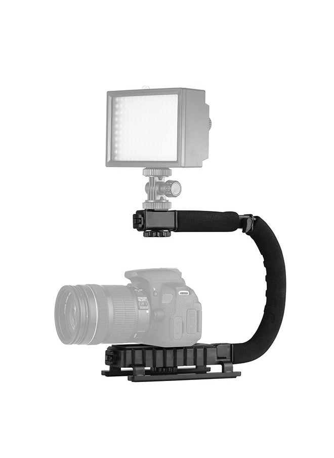 NIBEMINENT - Foldable C Shaped Handheld Action Stabilizer Black - Image 1
