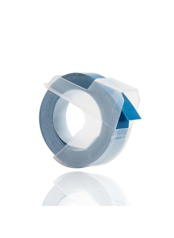 Thoraya - 3D Plastic Embossing Label Tape Refill for DYMO 12965 1610 Label Maker with 3/8 Inch * 9.8 feet, 1 Roll Ocean Blue - Image 1