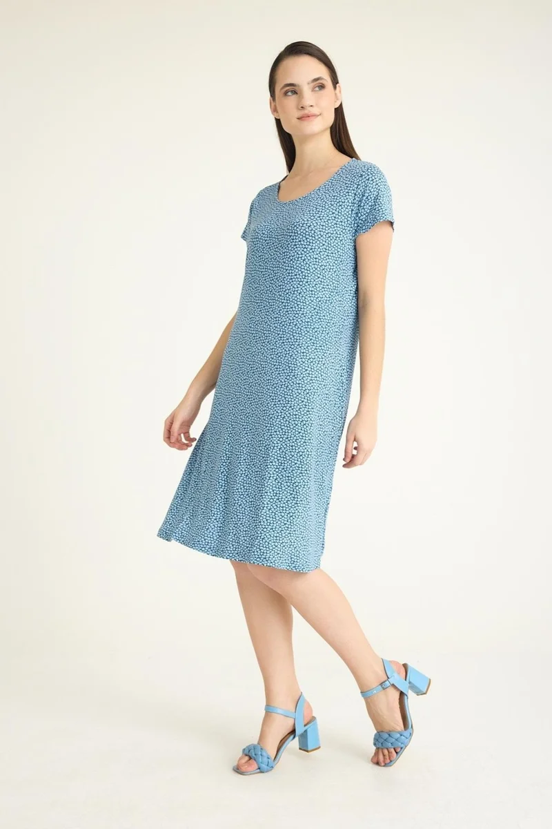 Cotenconcept Printed A-Line Dress