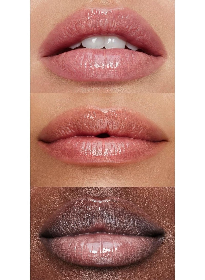 إلف قلم تكبير الشفاه إلف باوت كلاوت، مرطب شفاه مغذي للون شفاف ولمعان، يملأ الشفاه ويرطبها، نباتي ولم يُختبر على الحيوانات، لون خوخي رائع - Image 4