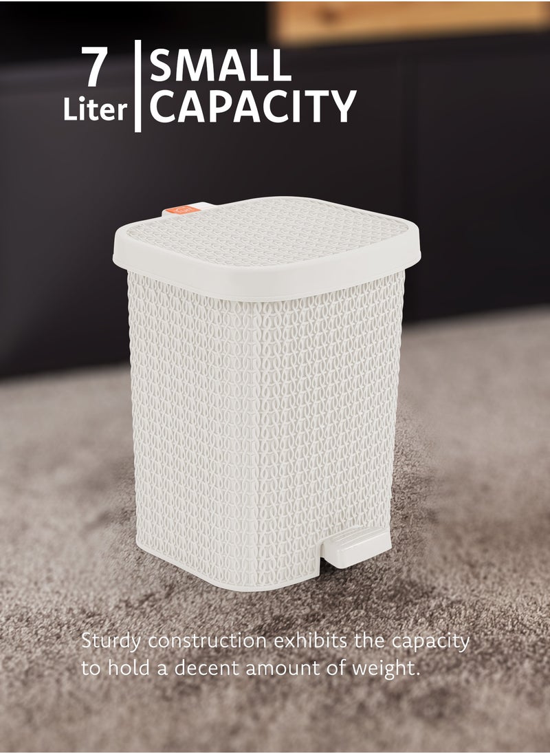 Turt Turt Step-on Waste Bin with Pedal 7 Ltr  - Image 2