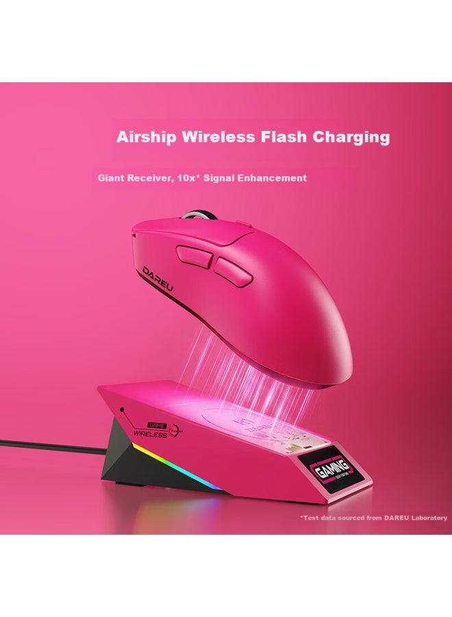 Dareu Ae7 Lightweight Wireless Mouse Flagship Magnetic Wireless Charging Gaming Office Mouse Tri-mode Connection Asymmetric Right-handed Minimalist Ergonomic - Image 4