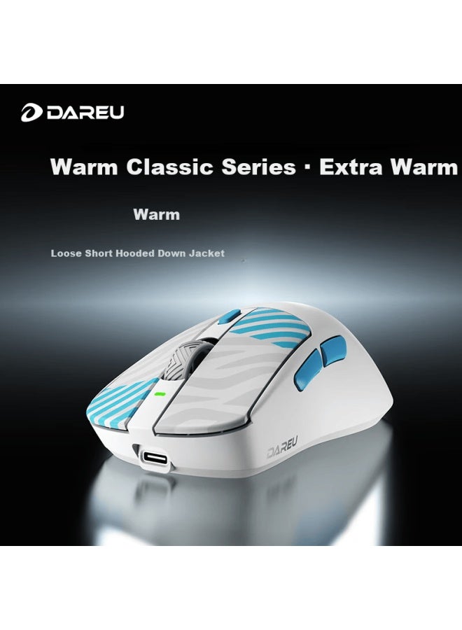 Dareu Ae7 Lightweight Wireless Mouse Flagship Magnetic Wireless Charging Gaming Office Mouse Tri-mode Connection Asymmetric Right-handed Minimalist Ergonomic - Image 1