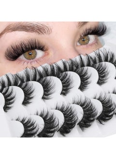 Focipeysa Fox False Lashes Fluffy Lashes Cat Eye Lashes That Look Like Extensions Natural Look Faux Mink Lashes Wispy Lash7 Pairs Multipack By Focipeysa  - Image 1