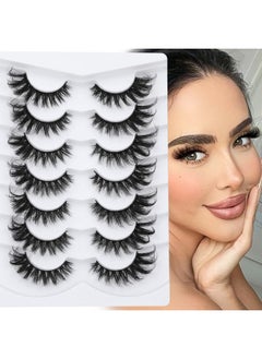 Focipeysa Fox False Lashes Fluffy Lashes Cat Eye Lashes That Look Like Extensions Natural Look Faux Mink Lashes Wispy Lash7 Pairs Multipack By Focipeysa  - Image 4