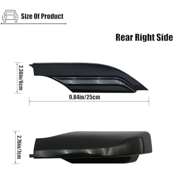 rayihni غطاء نهاية حامل السقف 4 قطع متوافق مع تويوتا RAV4 من 2006 إلى 2012 - Image 3