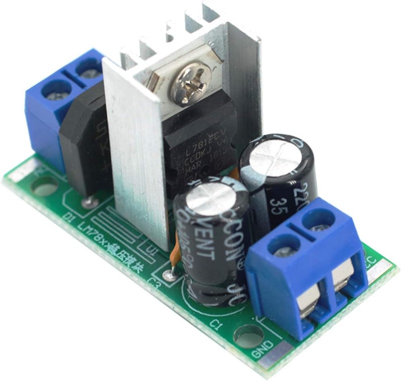 DEVMO LM7812 L7812 Voltage Rectifier Regulator 12-24V AC or DC to 12V DC Power Supply Converter Module Board - Image 2
