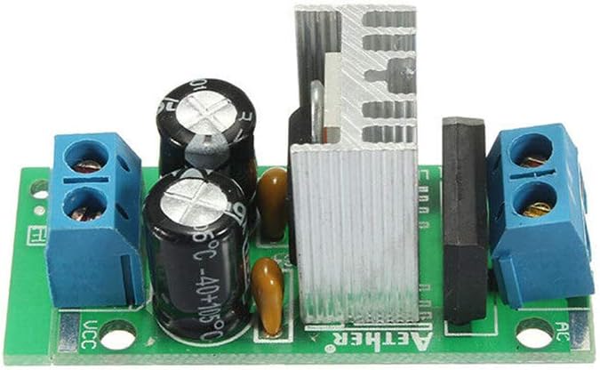 DEVMO LM7812 L7812 Voltage Rectifier Regulator 12-24V AC or DC to 12V DC Power Supply Converter Module Board - Image 3