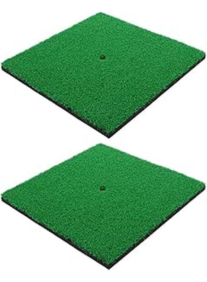 Artibetter 2 Pcs Nylon Golf Hitting Mat 30x30cm for Indoor Outdoor Practice Grass - Image 1